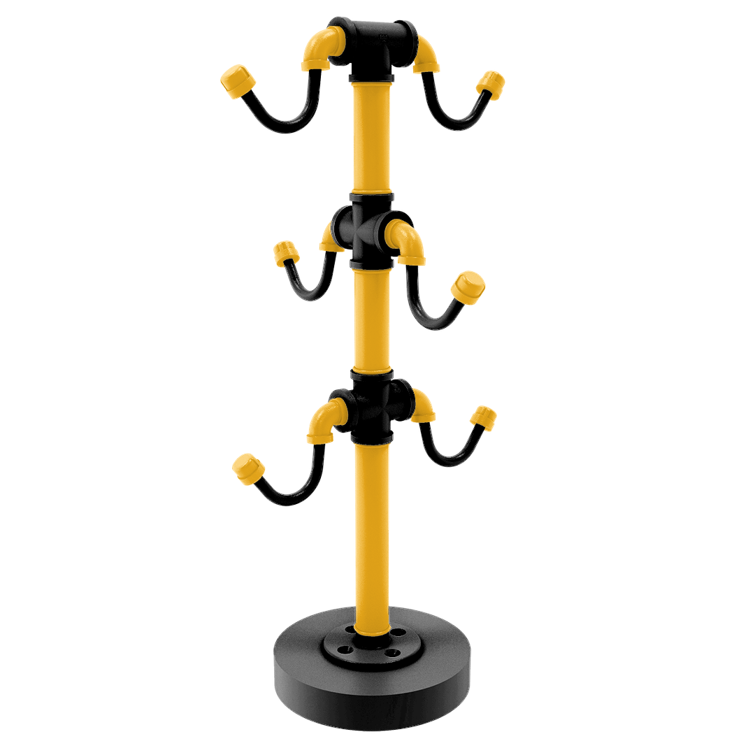 Slapshot Collection Countertop 6 Coffee Mug Holder Boston Edition