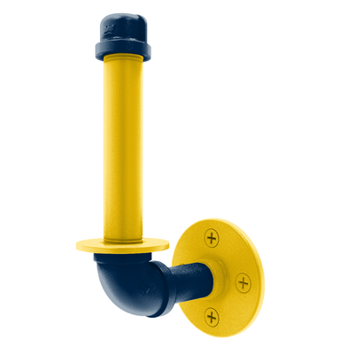 Collegiate Collection Upright Toilet Paper Holder Great Lakes Maize and Blue Edition