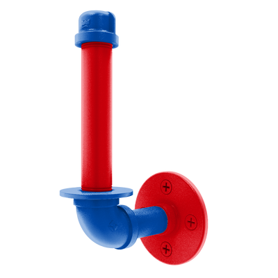Collegiate Collection Upright Toilet Paper Holder Lawrence Blue and Crimson Edition