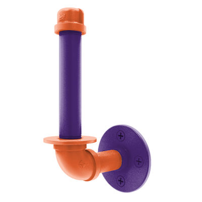 Collegiate Collection Upright Toilet Paper Holder Foothills Orange and Purple Edition
