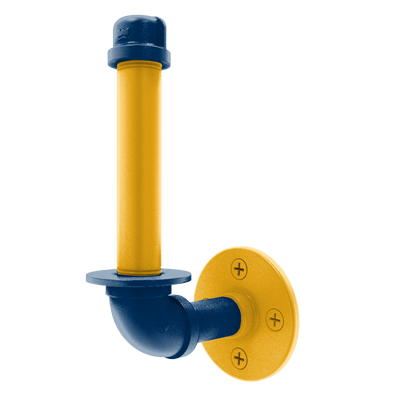Collegiate Collection Upright Toilet Paper Holder Bay Area Blue and Gold Edition