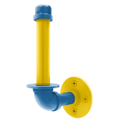 Collegiate Collection Upright Toilet Paper Holder Westwood Blue and Gold Edition
