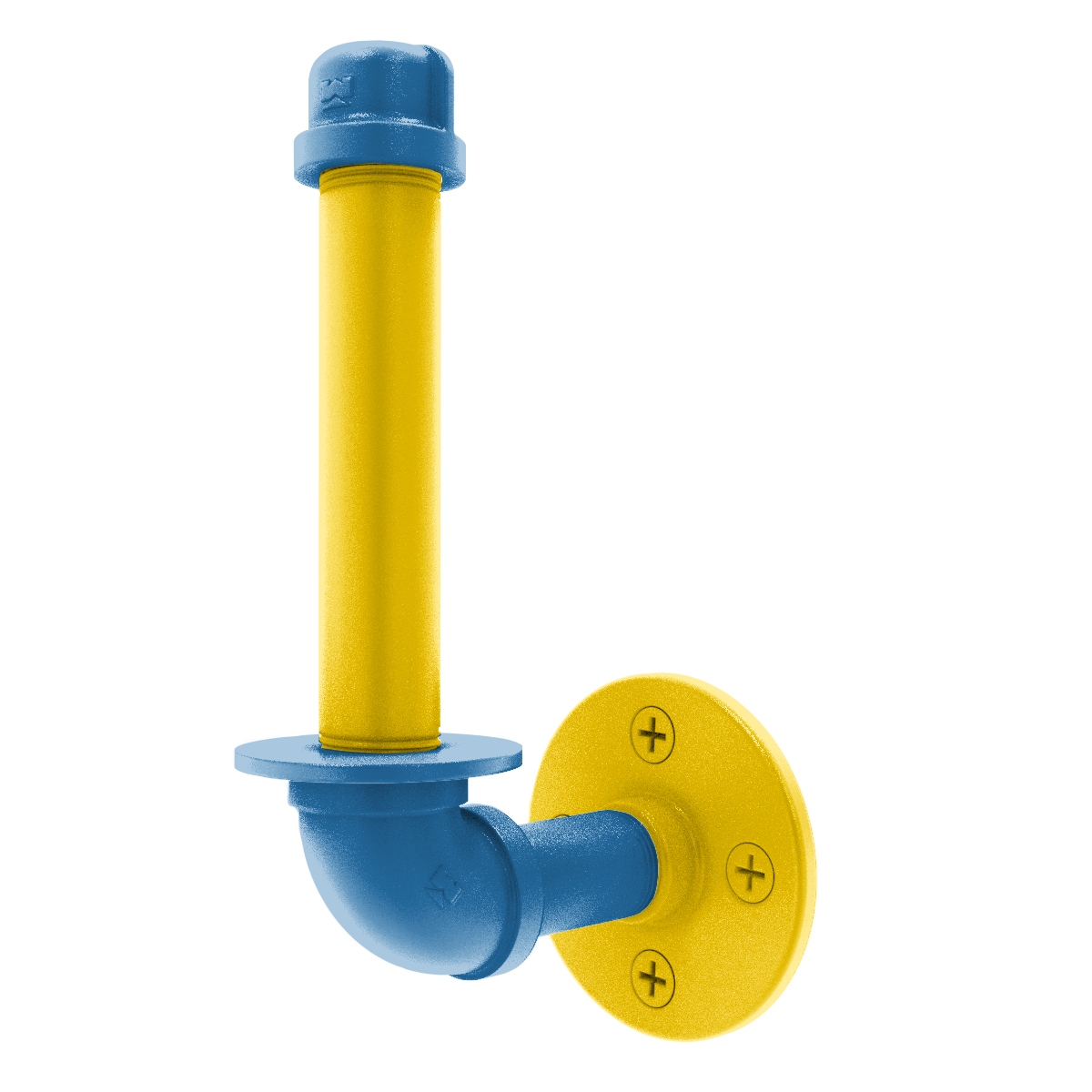 Collegiate Collection Upright Toilet Paper Holder Westwood Blue and Gold Edition