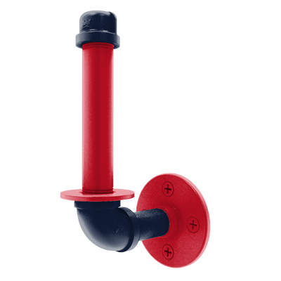 Collegiate Collection Upright Toilet Paper Holder Oxford Red and Navy Edition