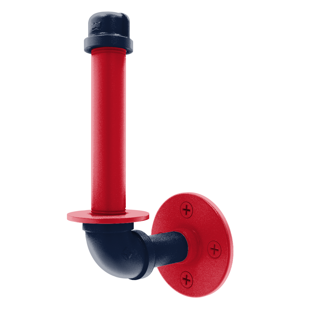 Collegiate Collection Upright Toilet Paper Holder Oxford Red and Navy Edition