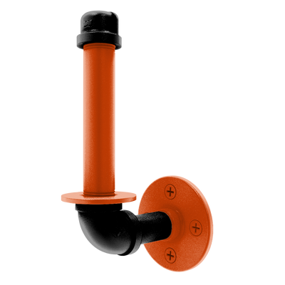 Collegiate Collection Upright Toilet Paper Holder Corvallis Orange and Black Edition