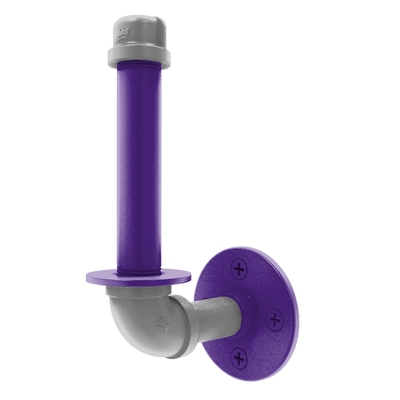Collegiate Collection Upright Toilet Paper Holder Flint Hills Purple and Silver Edition