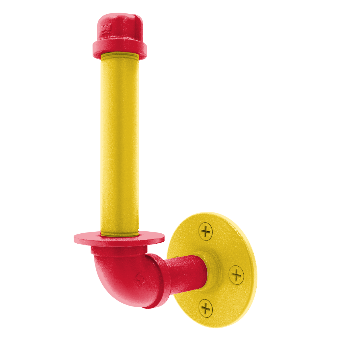 Collegiate Collection Upright Toilet Paper Holder Chesapeake Red Black and Gold Edition