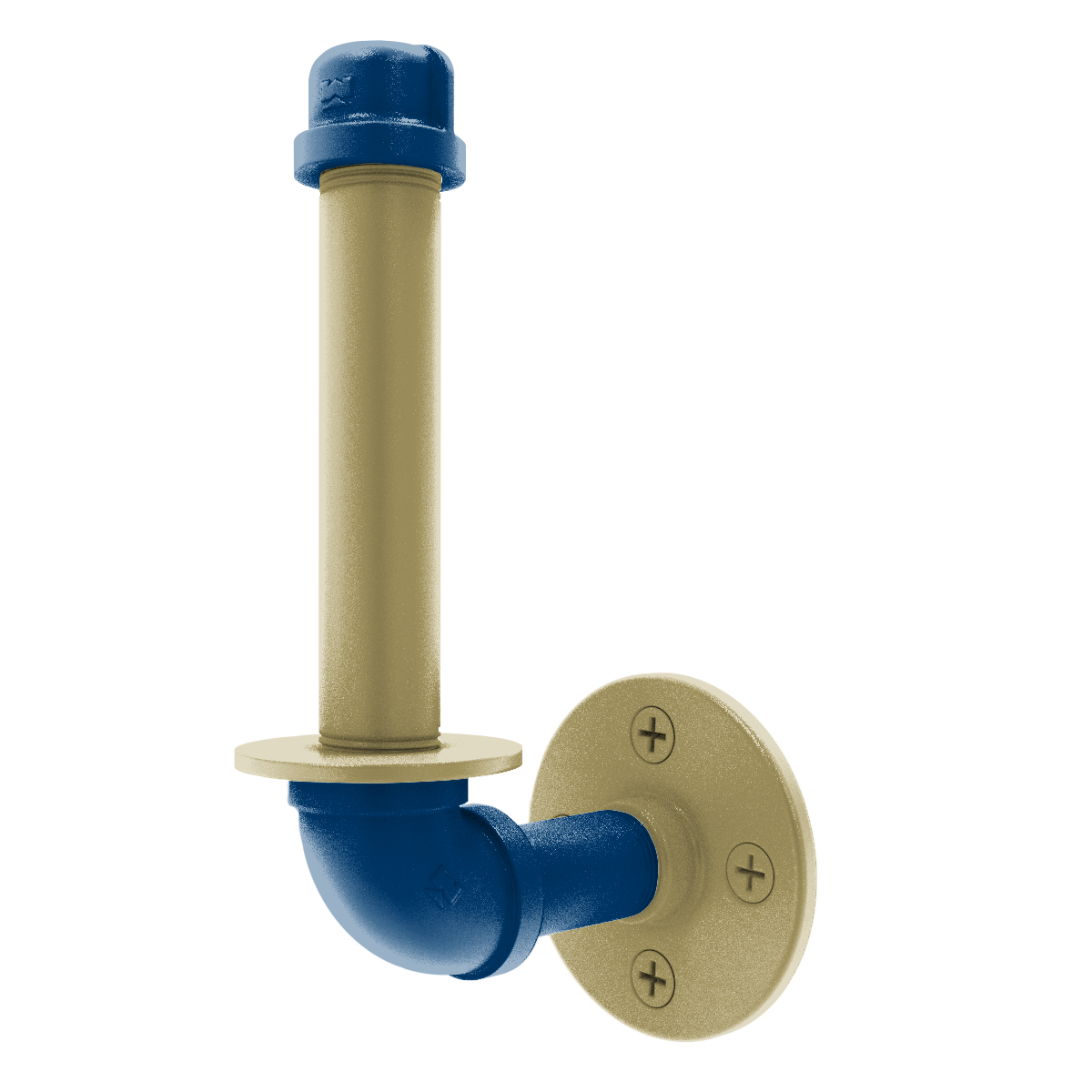 Collegiate Collection Upright Toilet Paper Holder Atlanta Gold and White Edition