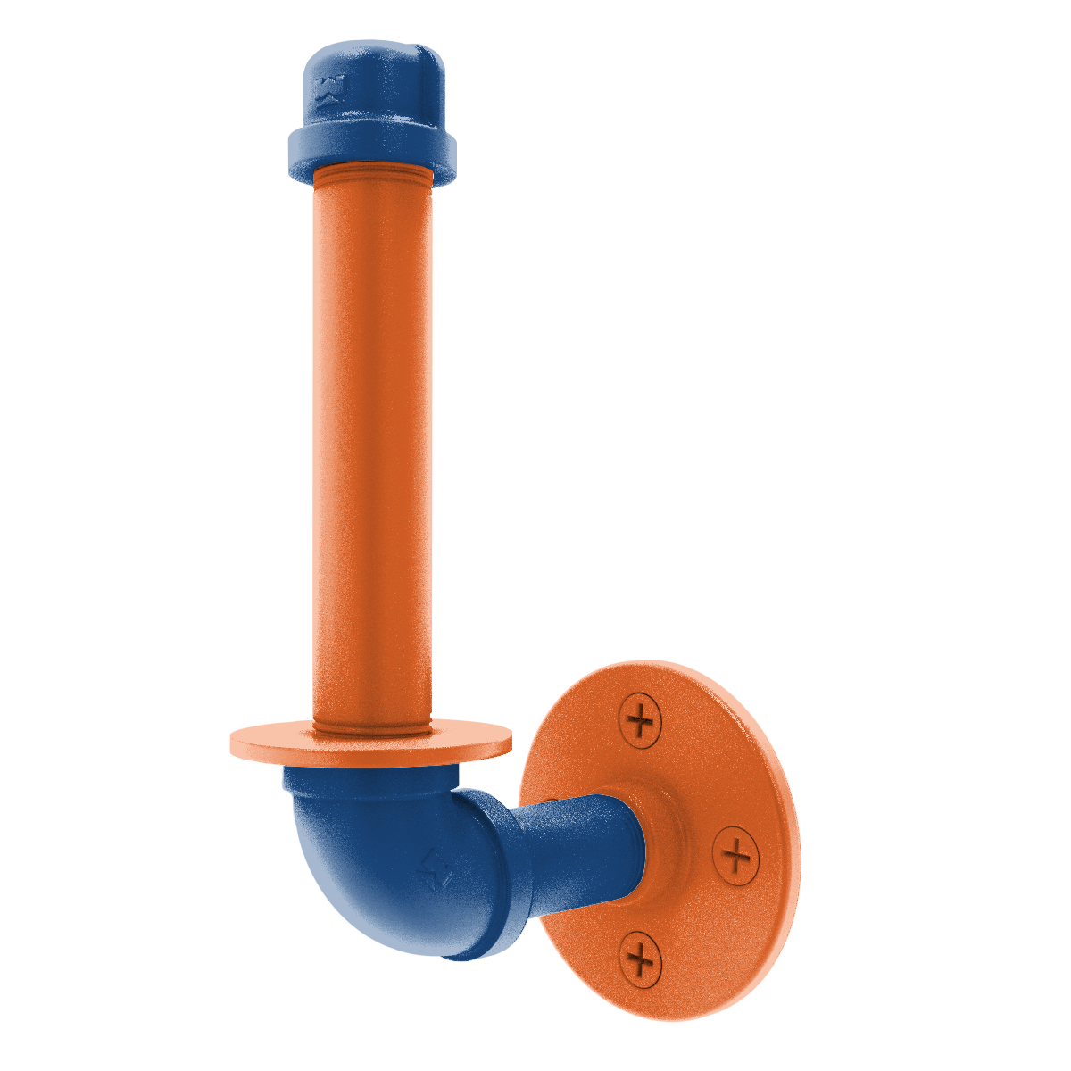 Collegiate Collection Upright Toilet Paper Holder Treasure Valley Blue and Orange Edition