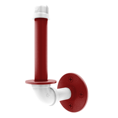 Collegiate Collection Upright Toilet Paper Holder Silicon Valley Red and White Edition