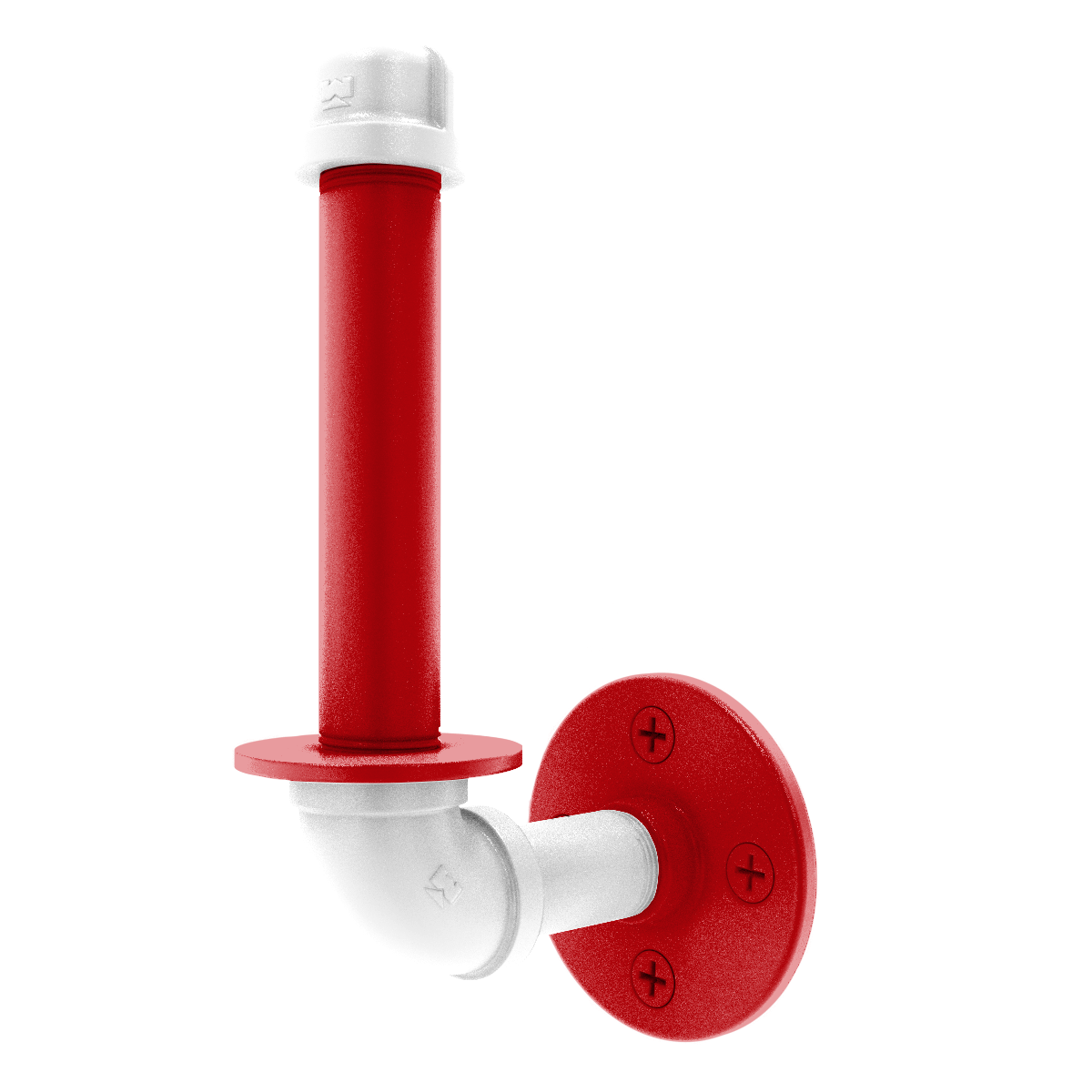 Collegiate Collection Upright Toilet Paper Holder Badger State Red and White Edition