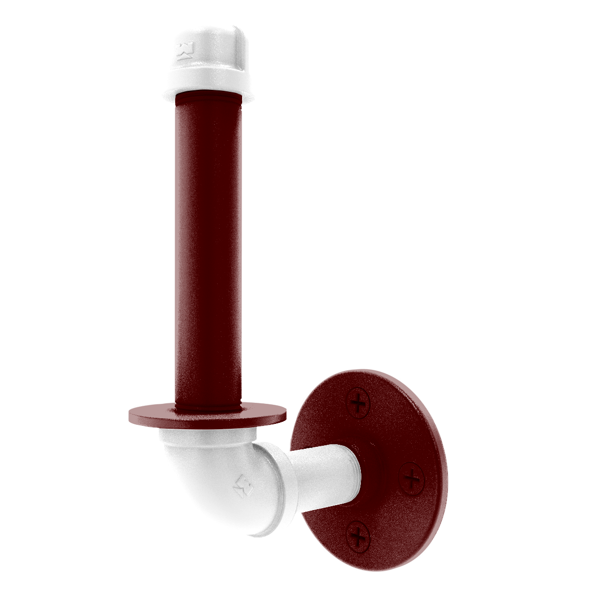 Collegiate Collection Upright Toilet Paper Holder College Station Maroon and White Edition