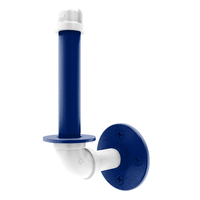 Collegiate Collection Upright Toilet Paper Holder Durham Blue and White Edition