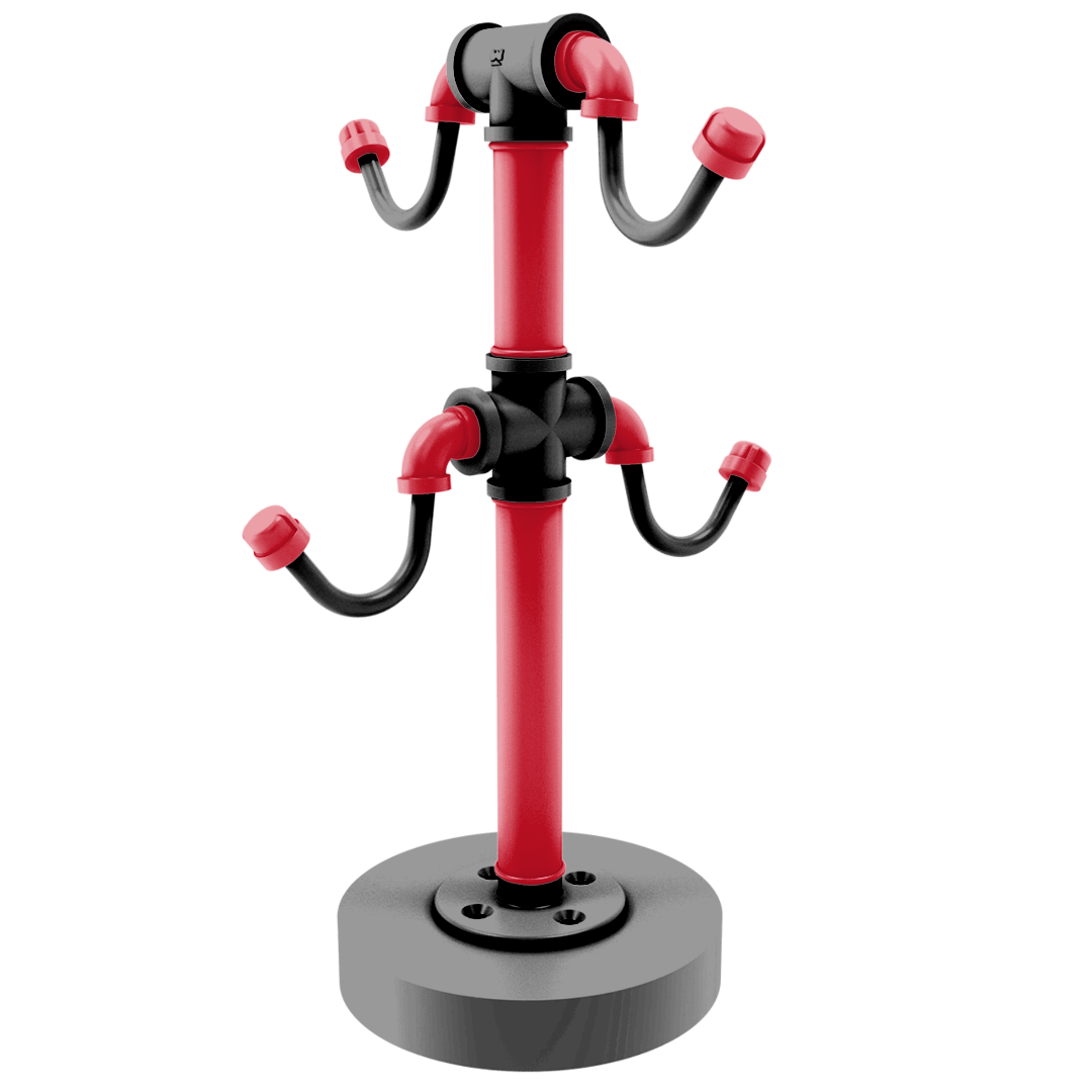 Slapshot Collection Countertop 4 Coffee Mug Holder Carolina Edition