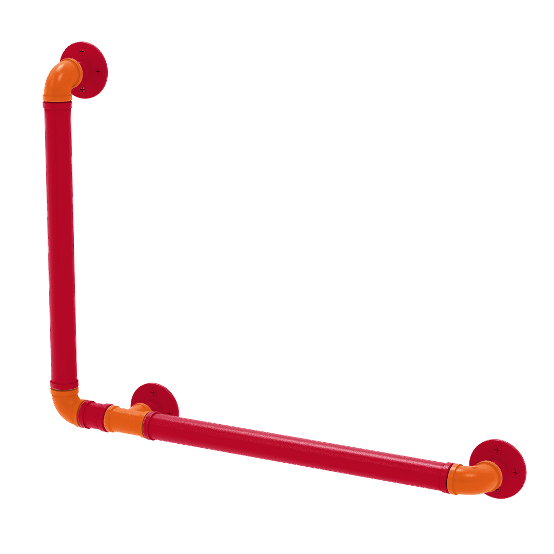 Slapshot Collection 90 Degree Grab Bar Left Hand Chicago Edition