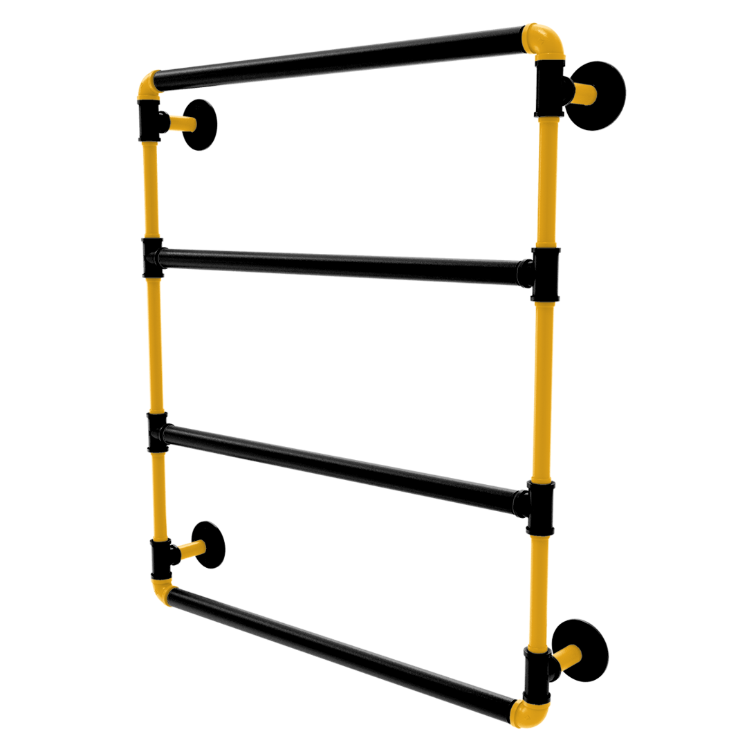 Slapshot Collection Wall Mounted Ladder Towel Bar Boston Edition