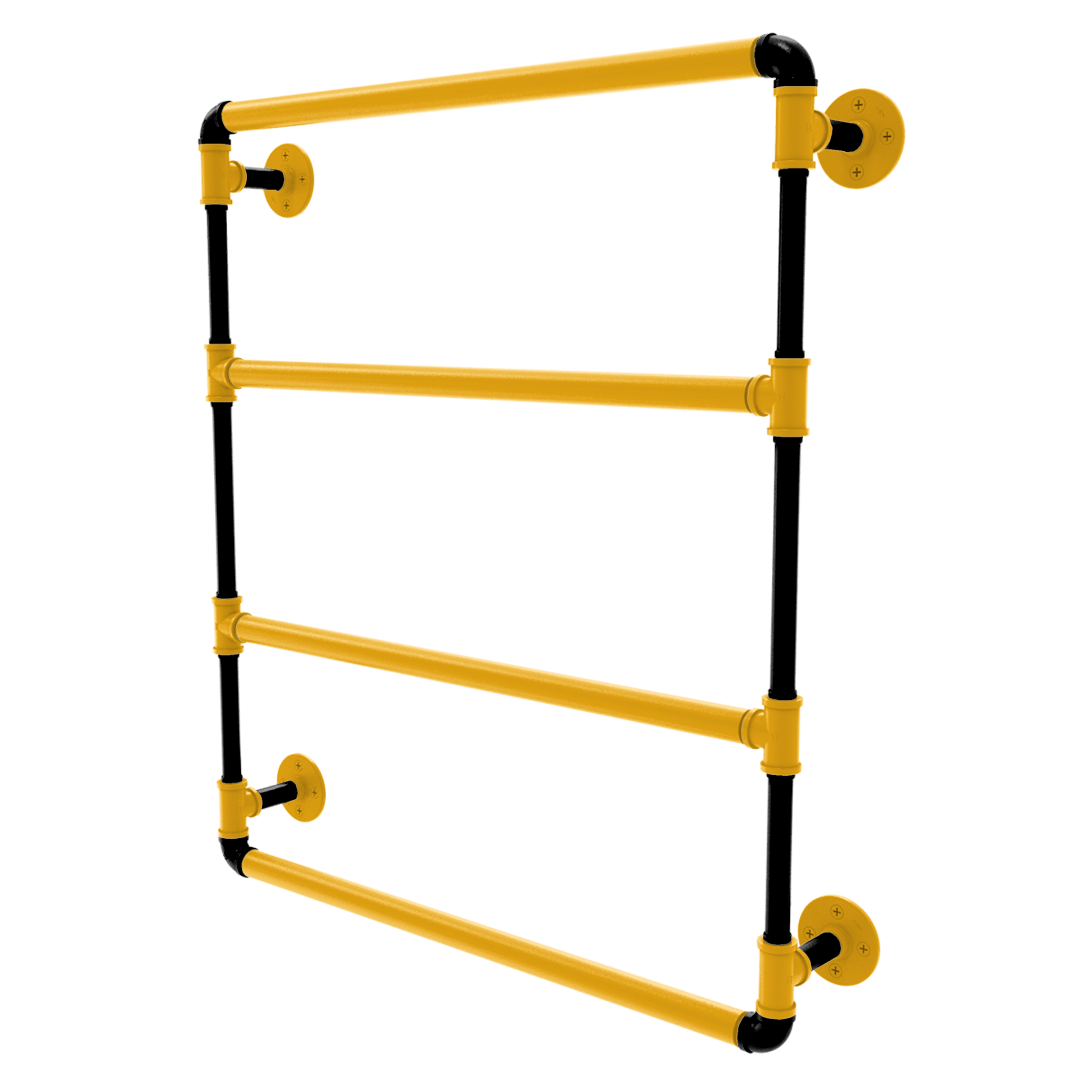 Slapshot Collection Wall Mounted Ladder Towel Bar Pittsburgh Edition