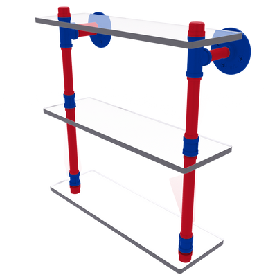 Slapshot Collection Triple Glass Shelf New York Big Apple Edition