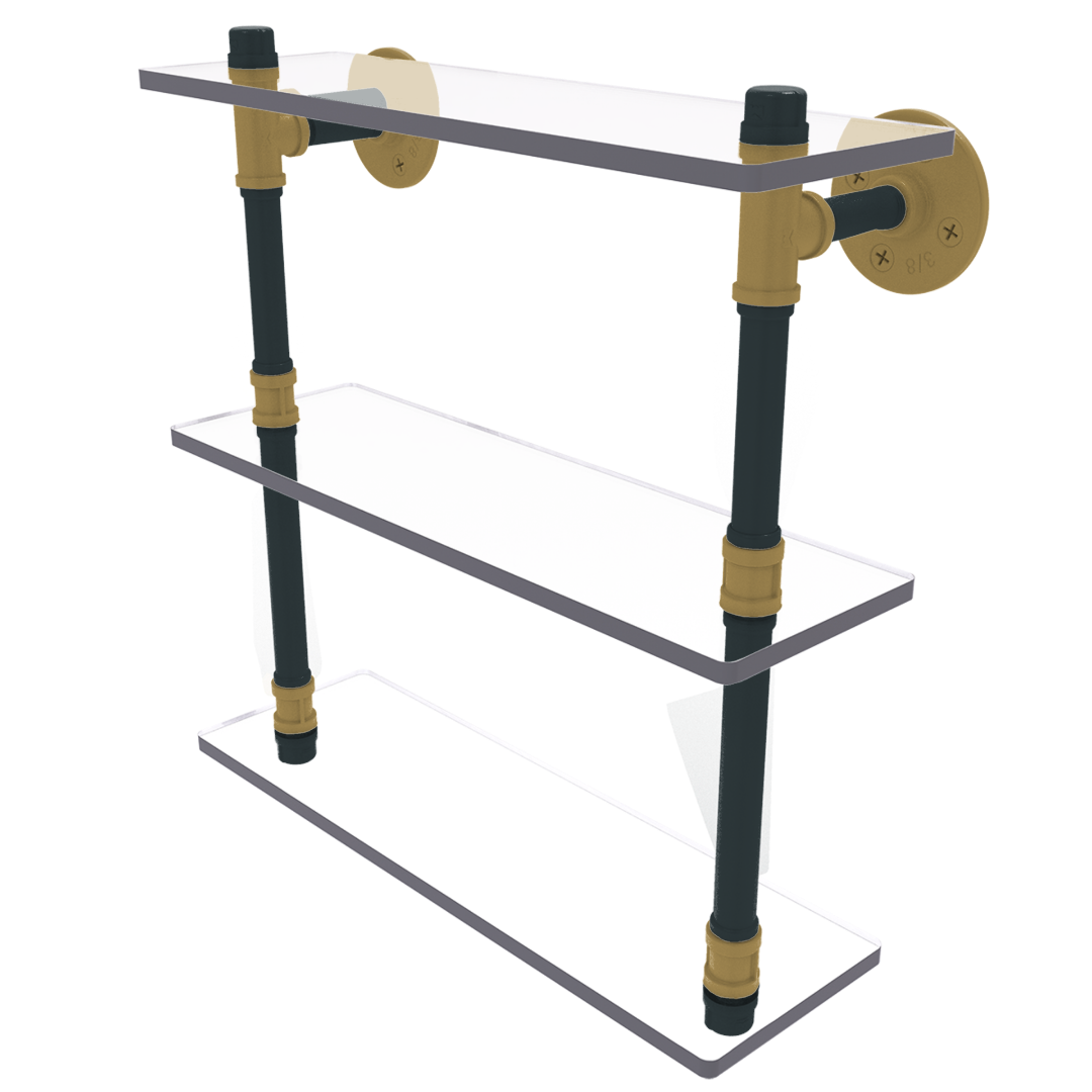 Slapshot Collection Triple Glass Shelf Vegas Edition