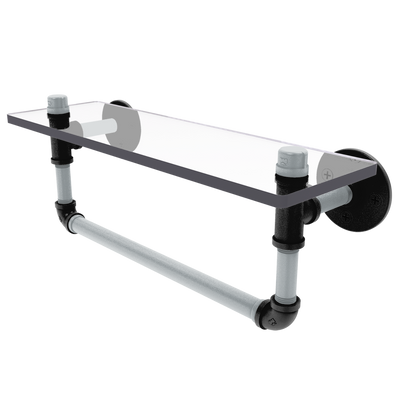 Slapshot Collection Glass Shelf with Towel Bar Los Angeles Edition