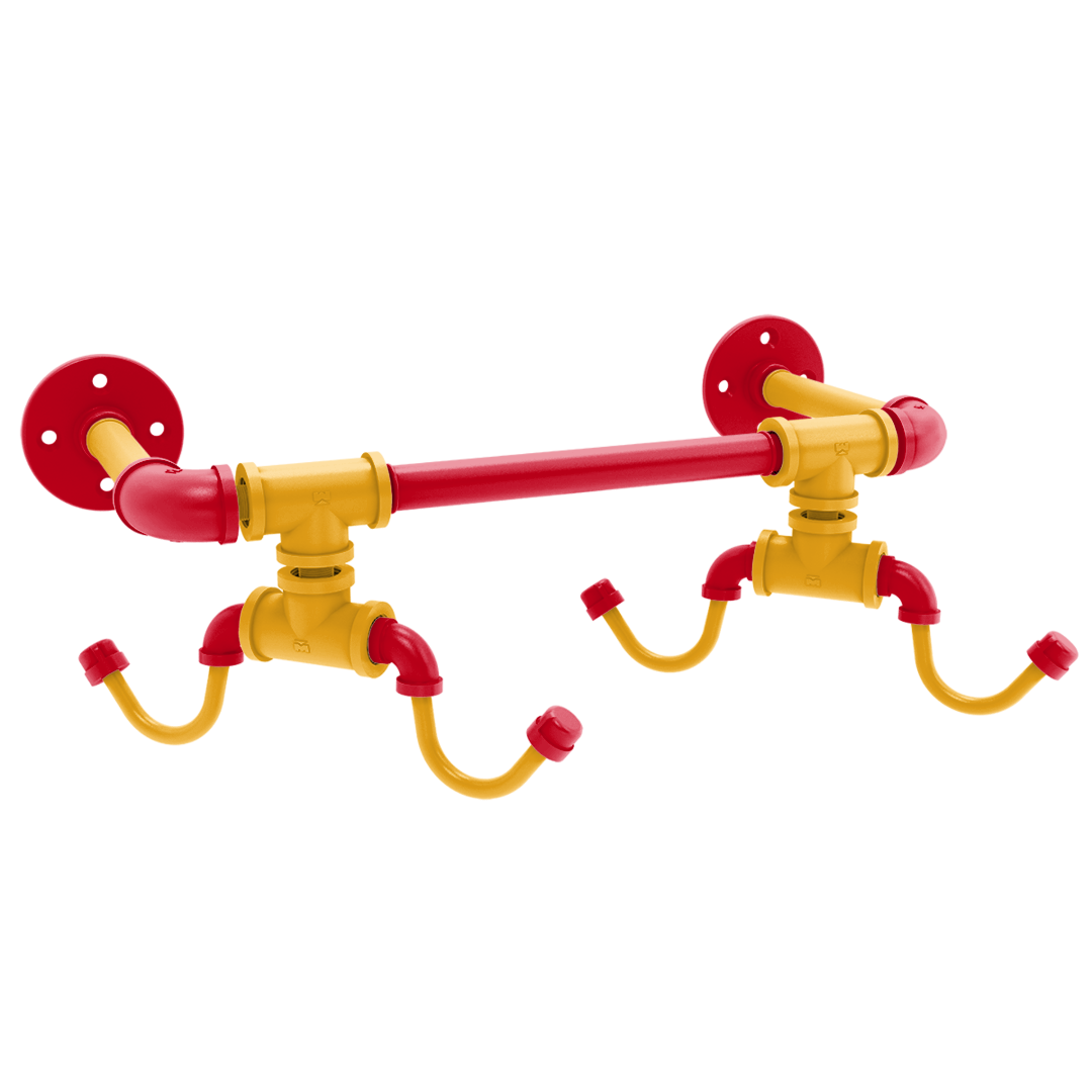 Slapshot Collection Wall Mounted 4 Coffee Mug Rack Calgary Edition