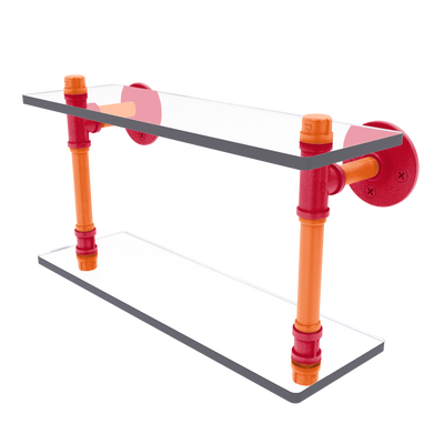 Slapshot Collection Double Glass Shelf Chicago Edition