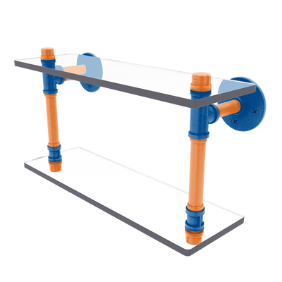 Slapshot Collection Double Glass Shelf New York Long Island Edition