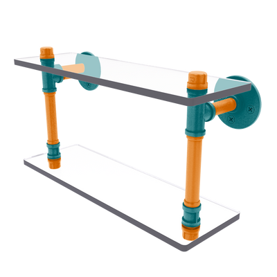 Slapshot Collection Double Glass Shelf San Jose Edition