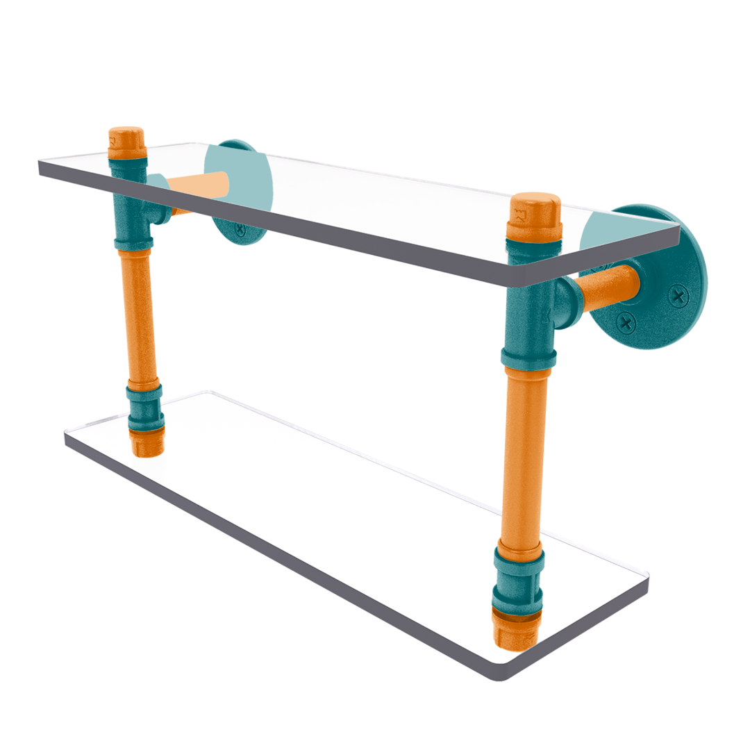 Slapshot Collection Double Glass Shelf San Jose Edition