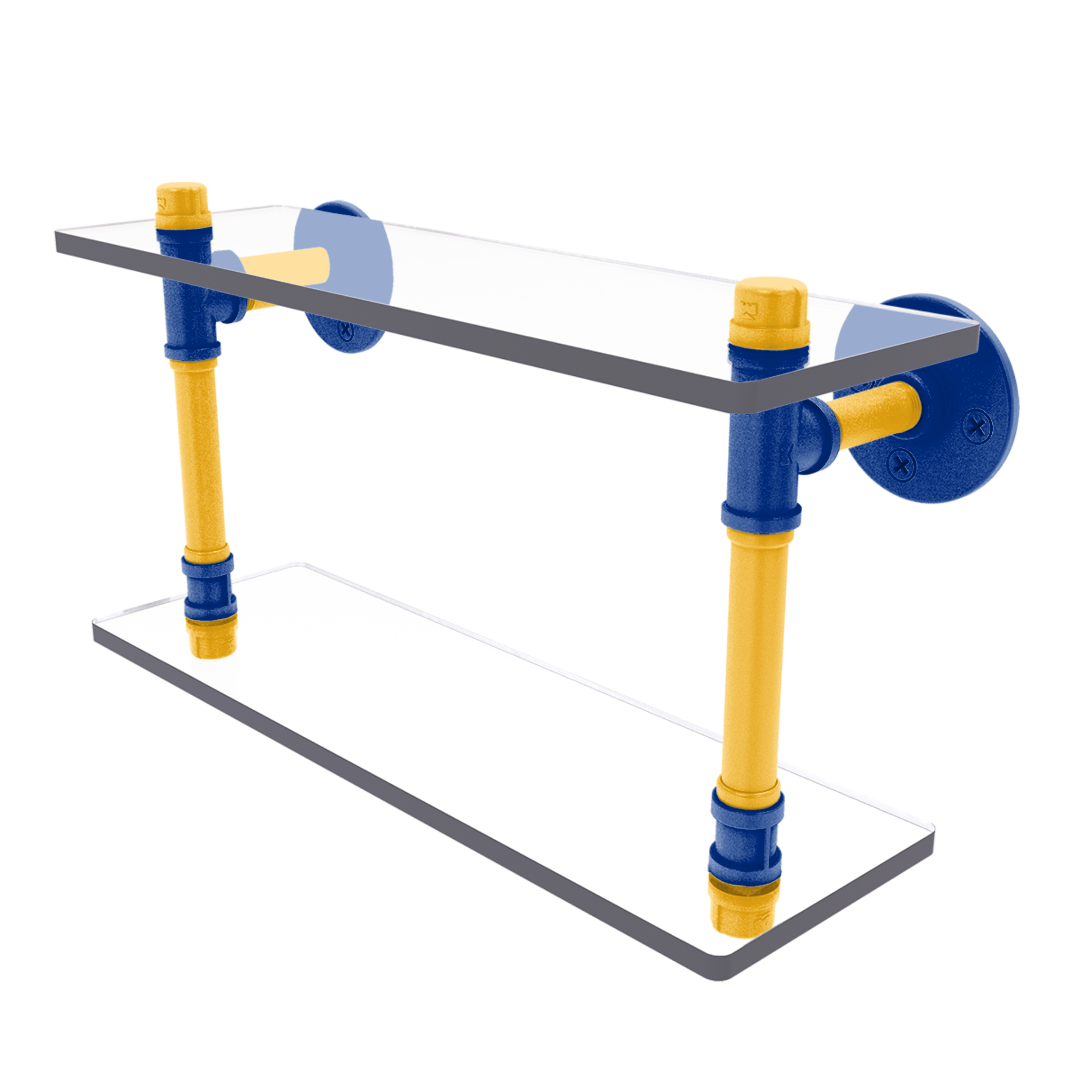Slapshot Collection Double Glass Shelf St. Louis Edition