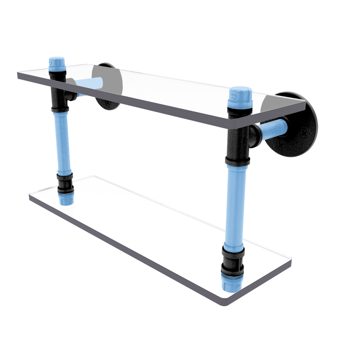 Slapshot Collection Double Glass Shelf Utah Edition