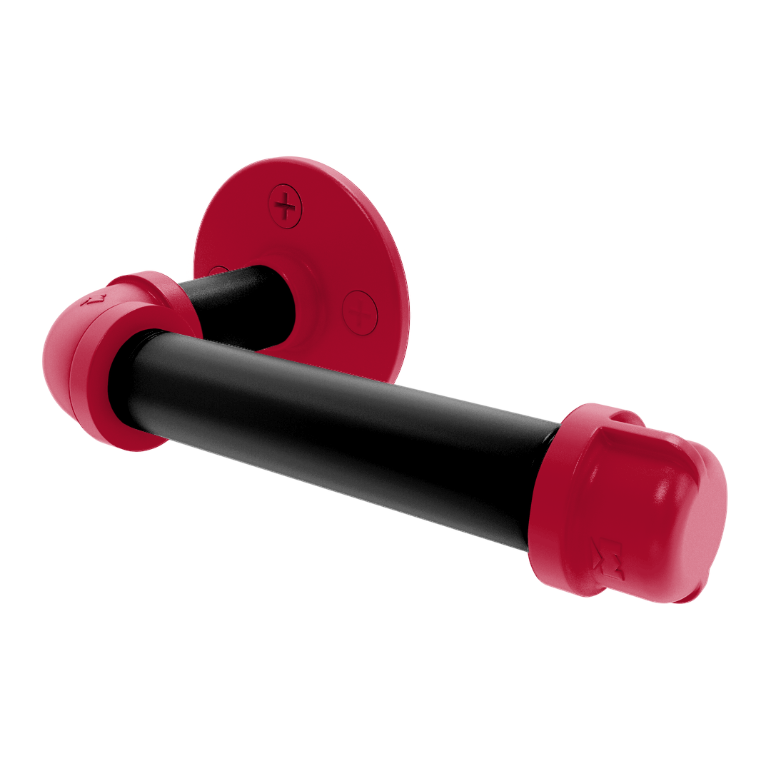 Collection European Style Toilet Tissue Holder Athens Red and Black Edition P-100-ETP