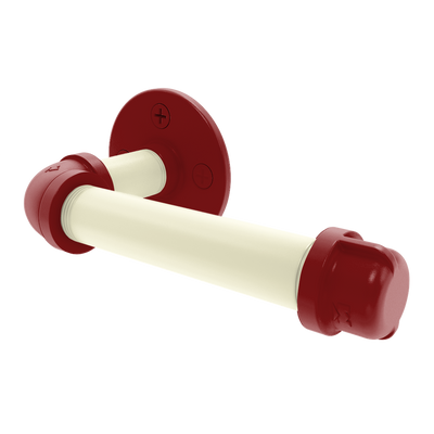 Collection European Style Toilet Tissue Holder Norman Crimson and Cream Edition P-100-ETP