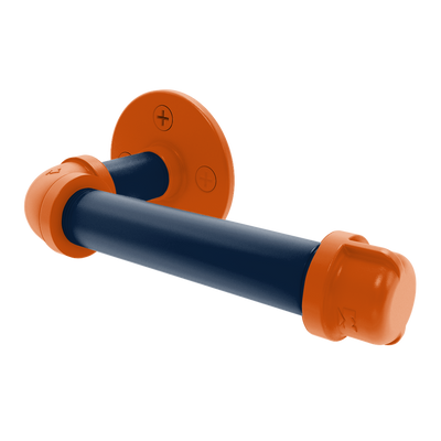 Collection European Style Toilet Tissue Holder Plainsmen Blue and Orange Edition P-100-ETP