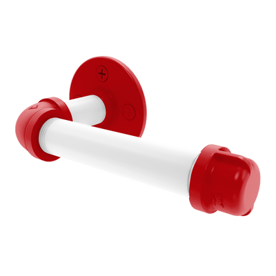 Collection European Style Toilet Tissue Holder Badger State Red and White Edition P-100-ETP
