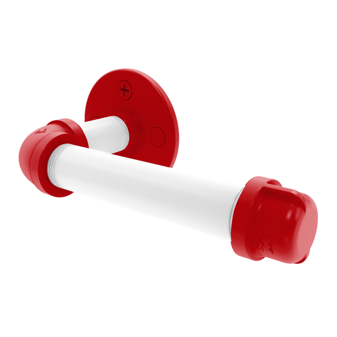 Collection European Style Toilet Tissue Holder Badger State Red and White Edition P-100-ETP