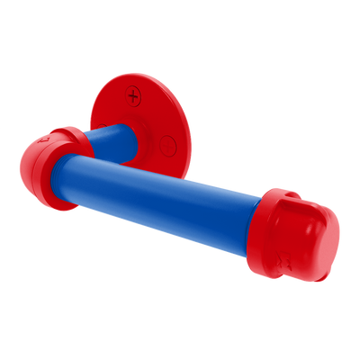 Collection European Style Toilet Tissue Holder Lawrence Blue and Crimson Edition P-100-ETP