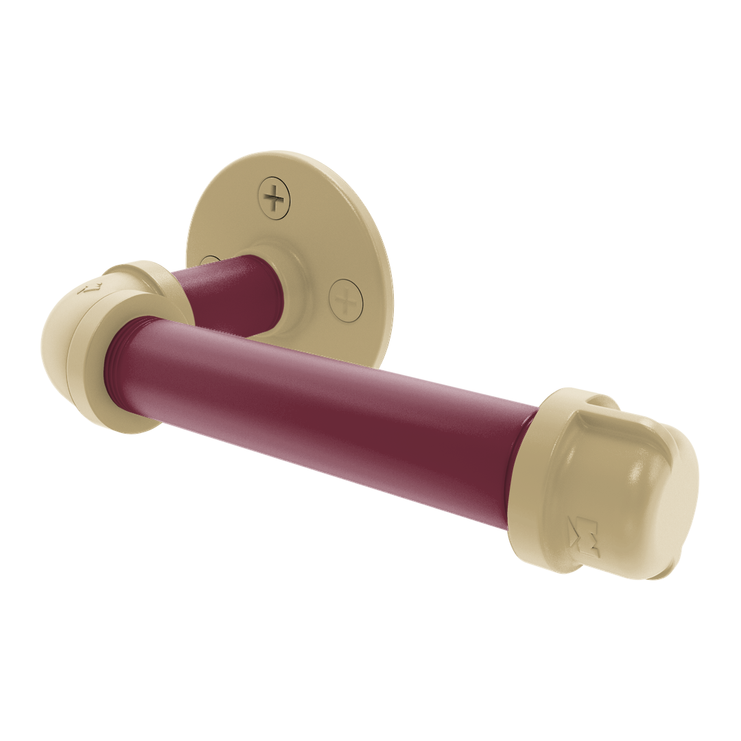 Collection European Style Toilet Tissue Holder Tallahassee Garnet and Gold Edition P-100-ETP