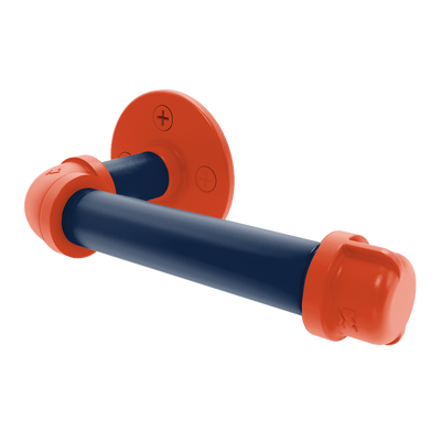 Collection European Style Toilet Tissue Holder Champaign Orange and Blue Edition P-100-ETP