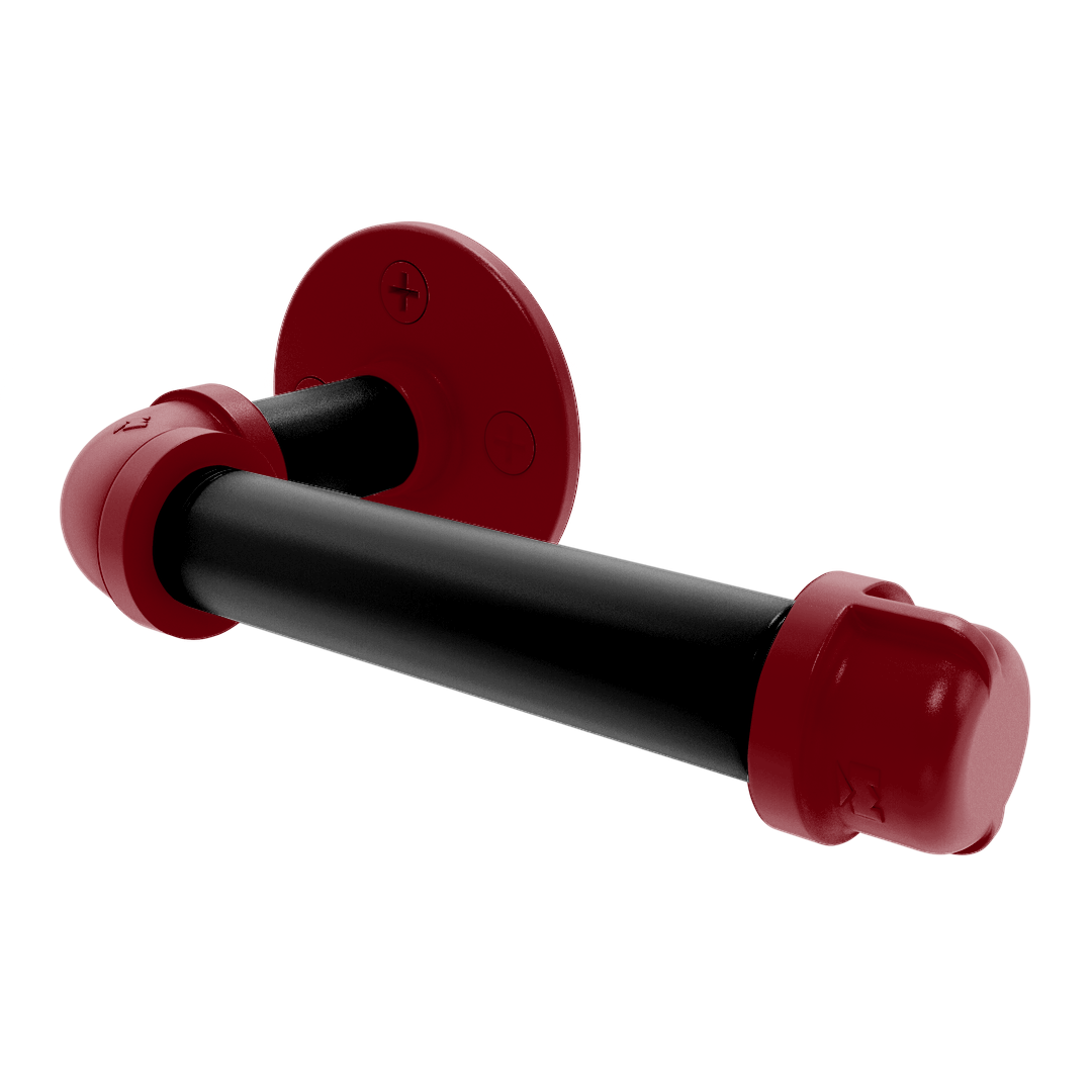 Collegiate Collection European Style Toilet Tissue Holder Columbia Garnet and Black Edition