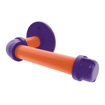 Collection European Style Toilet Tissue Holder Foothills Orange and Purple Edition P-100-ETP