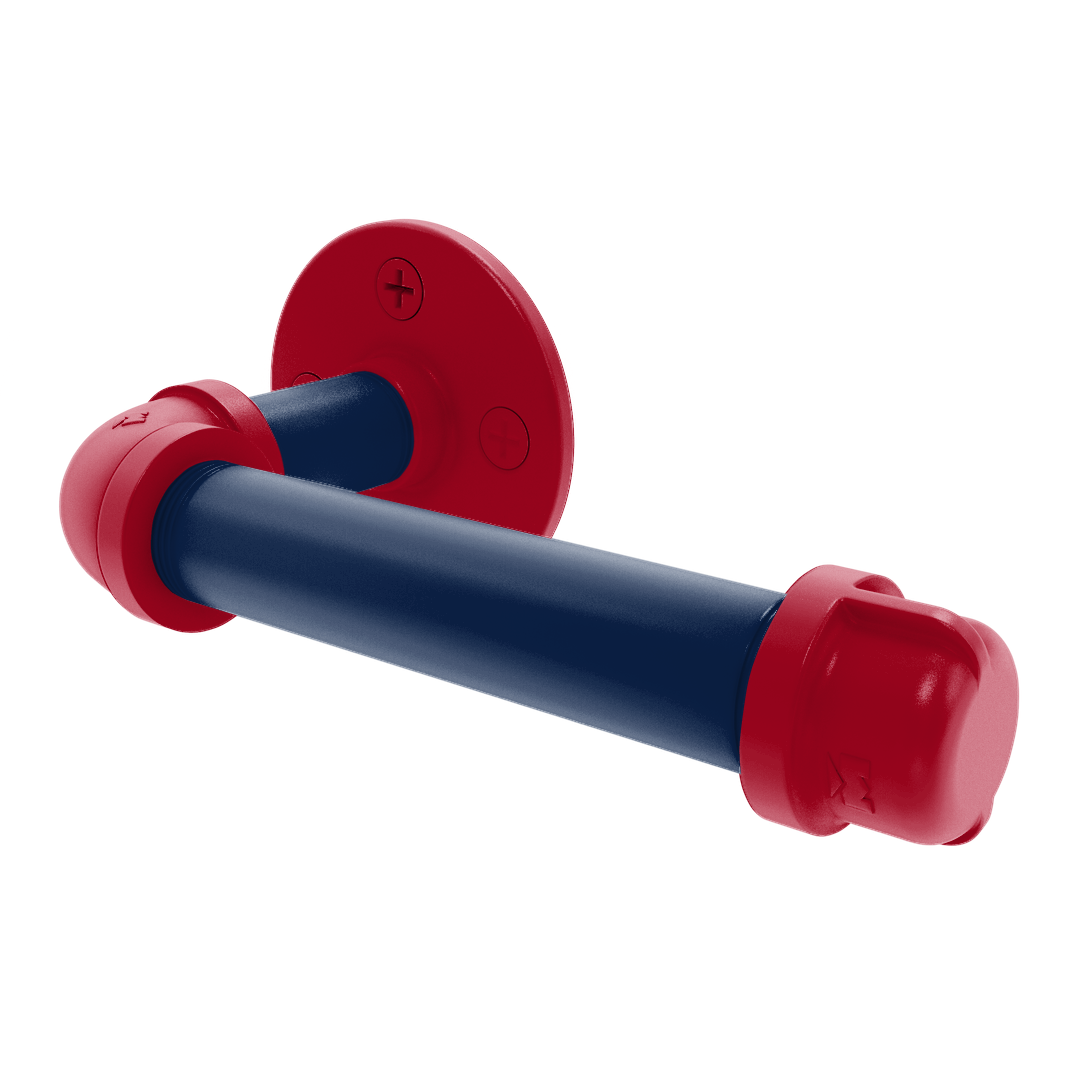 Collection European Style Toilet Tissue Holder Tucson Red and Blue Edition P-100-ETP