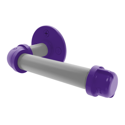 Collection European Style Toilet Tissue Holder Flint Hills Purple and Silver EditionP-100-ETP