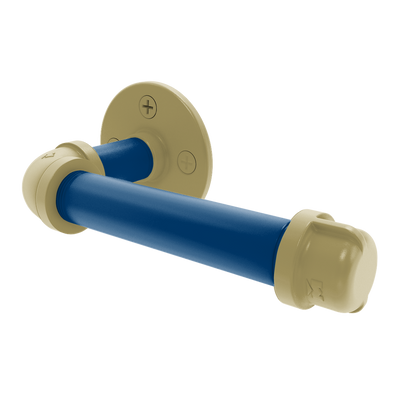 Collection European Style Toilet Tissue Holder Atlanta Gold and White Edition P-100-ETP