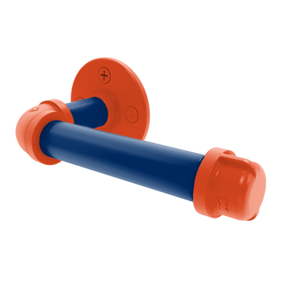 Collection European Style Toilet Tissue Holder Charlottesville Orange and Blue Edition P-100-ETP