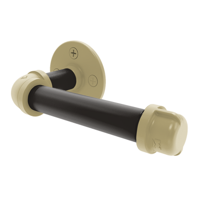 Collection European Style Toilet Tissue Holder Boulder Black and Gold Edition P-100-ETP