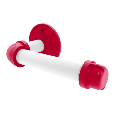 Collection European Style Toilet Tissue Holder Salt Lake Red and White Edition P-100-ETP