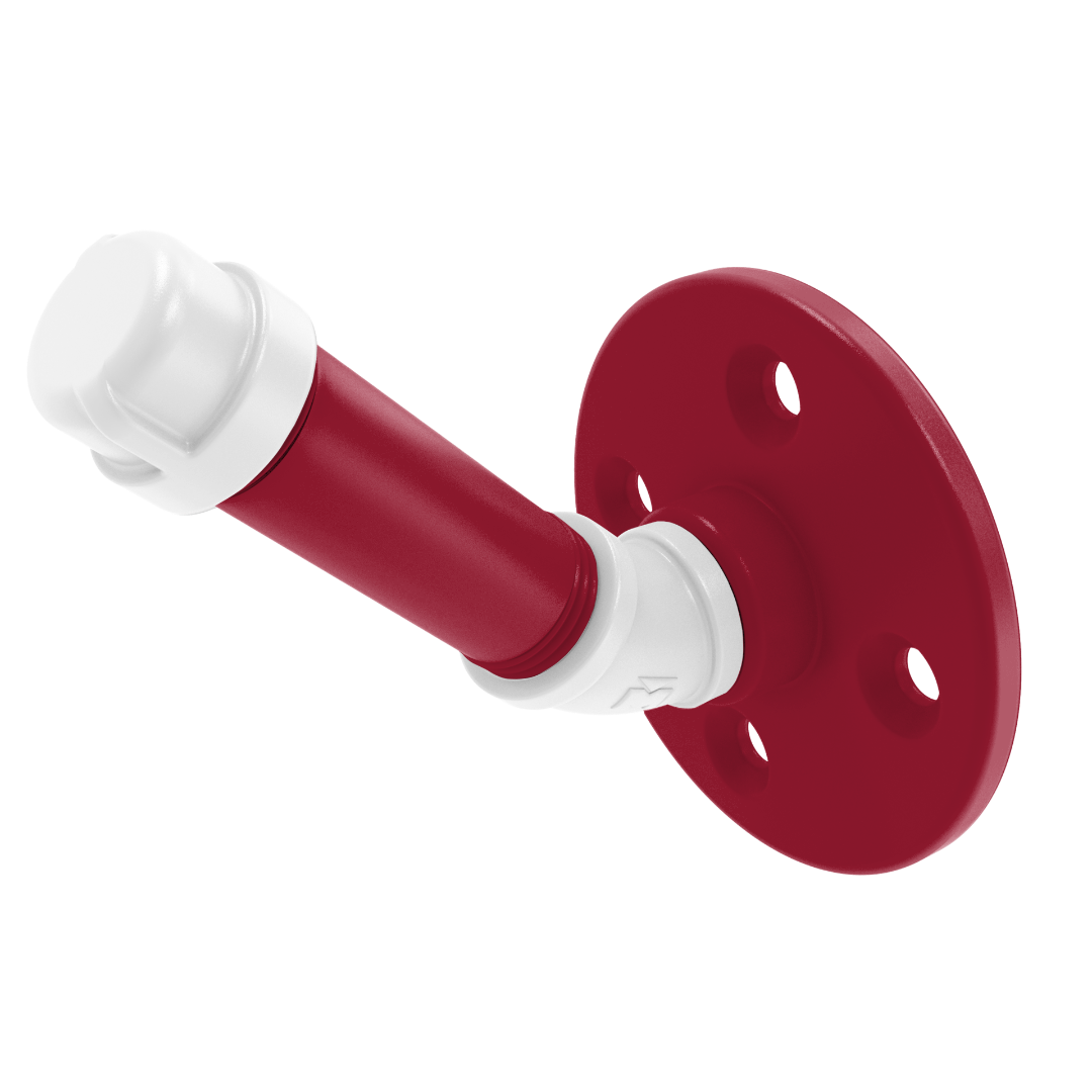 Collegiate Collection Single Robe Hook Tidewater Red and White Edition