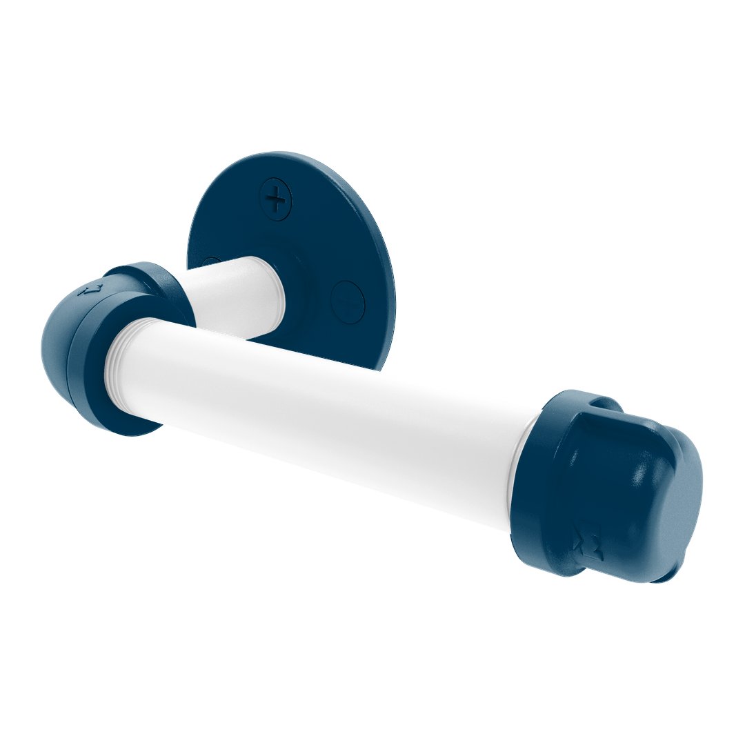 Collegiate Collection European Style Toilet Tissue Holder Hartford Blue and White Edition